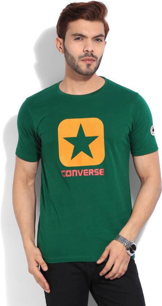 Converse t shirt mens green hotsell