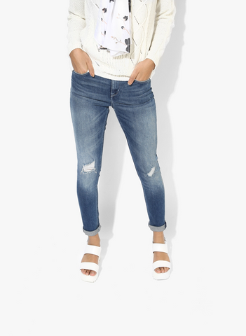 Blue Washed Mid Rise Regular Jeans comfortable from the house of Lee