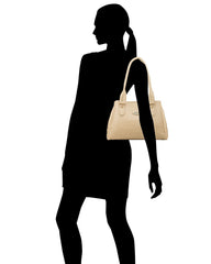Fostelo Women's Elite Shoulder Bag (Beige)